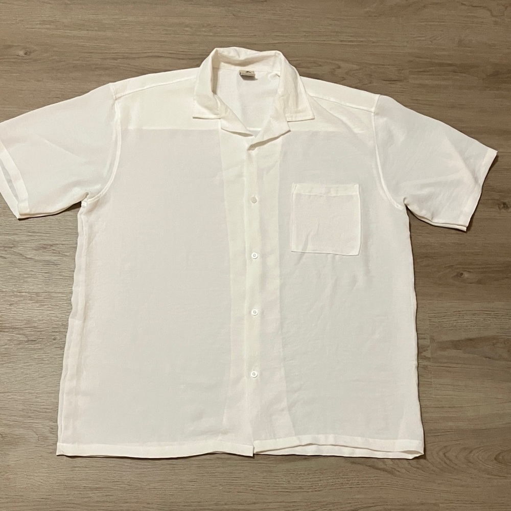 Sugar White Casual Button Down Shirt